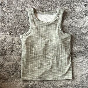 Lou & Grey Light Sage Ribbed Tank Top